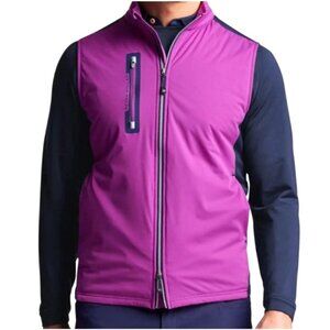 Peter Millar Men's Sz M Hyperlight Fuse Hybrid Golf Vest Water-Resistant Vest